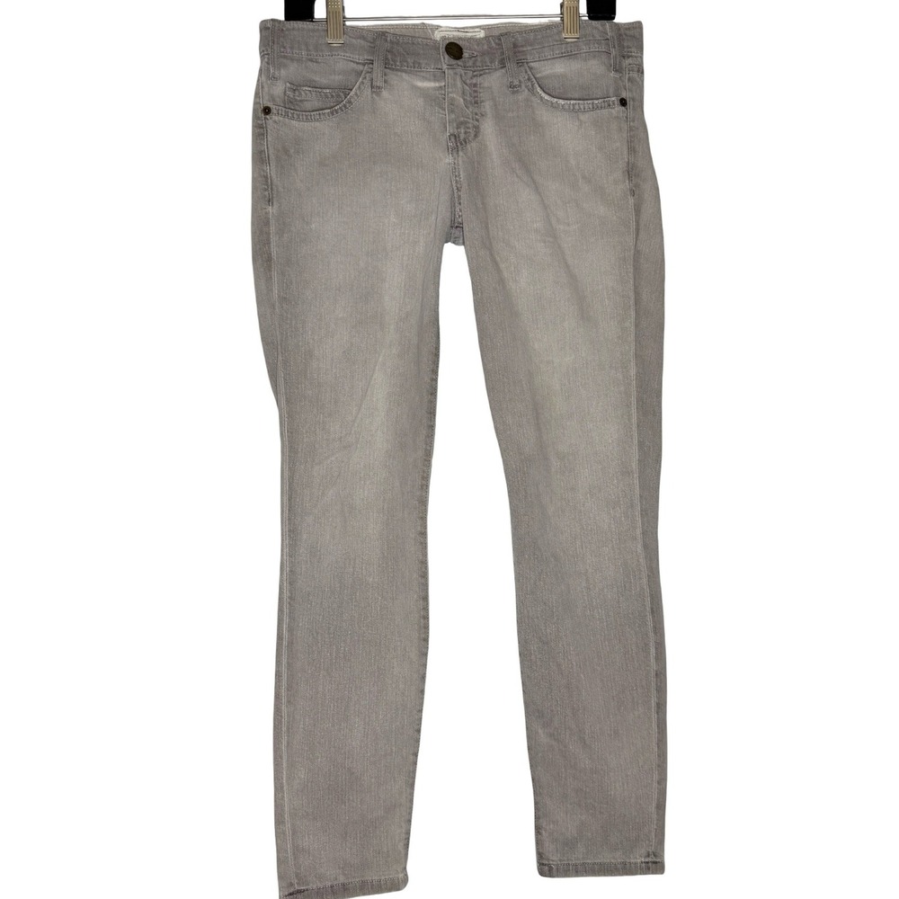 Current Elliott The Stiletto Jeans Gray 28 Skinny Ankle Muted Beetle Indie Sleek